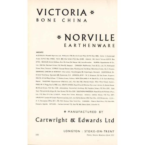 cartwright edwards ltd 1953 norville victoria bone china vintage ad