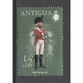 Antigua.SG380 1/2c Officer,59th Foot,1797.Mounted Mint.Jan16