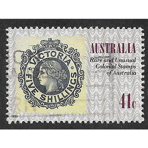 AUS 1990 41c '150TH ANN OF PENNY BLACK' FINE USED (EBID59-051)