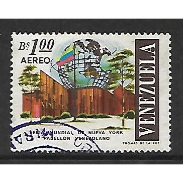 VENEZUELA 1965 AIR NEW YORK WORLDS FAIR 1b VENEZUELAN PAVILION SG1910 FINE USED