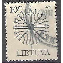 Lietuva 2000 Michel 717AI O Cote (2013) 0.30 € Flèche du chapelle de Rietavas