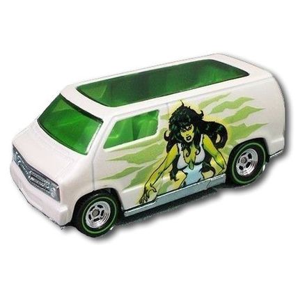 Hot Wheels - Custom '77 Dodge Van: '17 Women Of Marvel - She-Hulk *Loose*