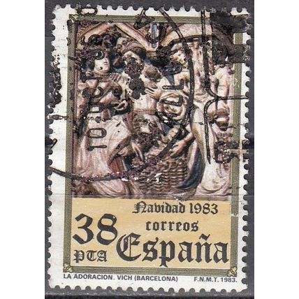 España 1983 Michel 2616 O Cote (2008) 0.20 € Noël Adoration des Trois Rois Mages