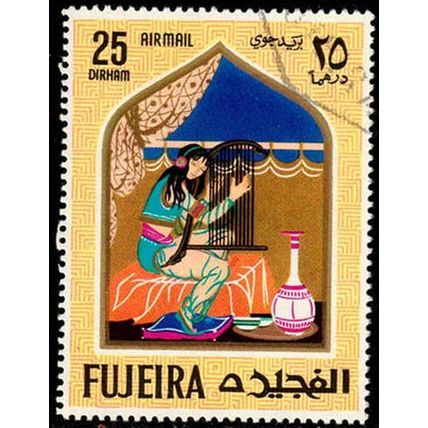 Fujeira 1967 Fairy Tales Airmail 25D Used Stamp