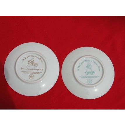 4 Avon Mother's Day Plates 1987 1988 1989 1991 5 inch Collectible