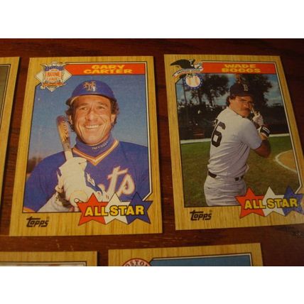 1987 Topps, 7-Superstar Cards, nm/mn, BOGGS/McGWIRE/CLEMENS, ++