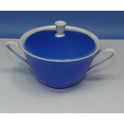 Rarest Color Hutschenreuther Arzberg-Bavaria Germany Sissi Blue Sugar Bowl Lid