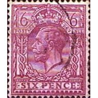 GB 1913 George V 6d mauve used SG385