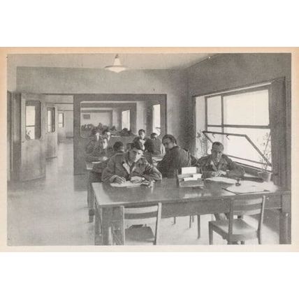 Letter Writing Rooms Alexander Jazz Military WW2 Club Rome Italian Postcard