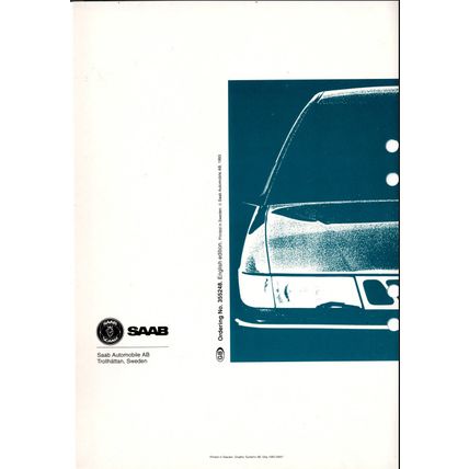 Saab 900 Suspension And Wheels Workshop Manual 1994 199320947 Reprint