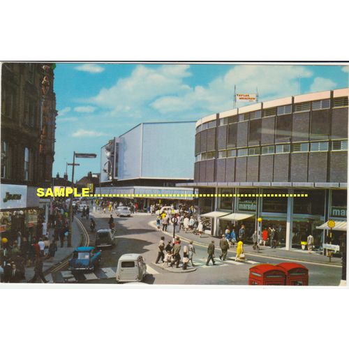 Stoke on Trent C1970 Town Centre Hanley STREET SCENE, Shops etc, Staffordshire