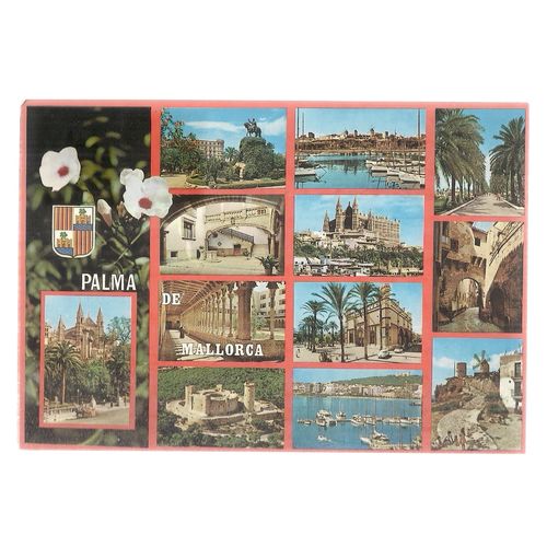 PALMA DE MALLORCA used postcard multiview 1995 postmark =