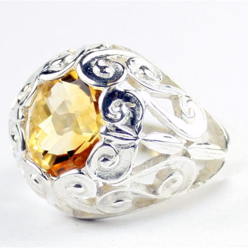 Citrine, 925 Sterling Silver Ring, SR313