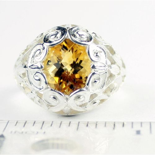 Citrine, 925 Sterling Silver Ring, SR313