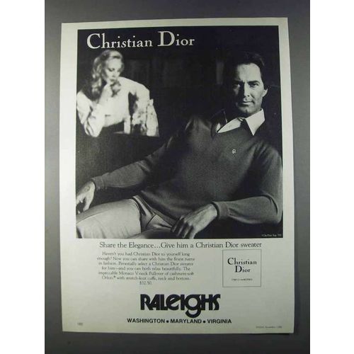 1980 Christian Dior Sweater Ad - Share Elegance