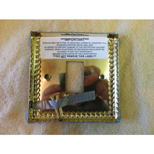 Brass Switch Cover Rope Edge