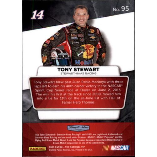 2016 Panini National Convention VIP Chrome Tony Stewart #95