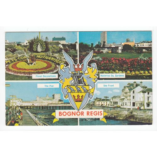 Bognor Regis West Sussex Multiview Postcard 10862