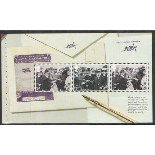 Great Britain 2011 Aerial Post Booklet Pane 3216a Mint MNH DY2 BK197 stamp