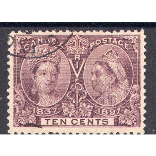 Canada 1897 Sg131 10c purple very fine used (CB)