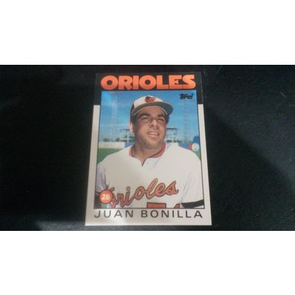 1986 Topps Traded Card # 013T Juan Bonilla Excellent (5) Baltimore Orioles