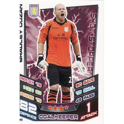Match Attax Extra 2012/2013 U4 Bradley Guzman Aston Villa