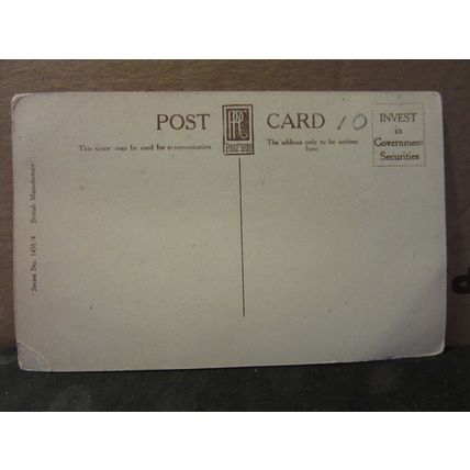 KIND THOUGHTS, GREETINGS CARD. unused antique postcard by Philco scouts guides?/