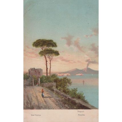 Naples Near Posilipo Old Italy Postcard