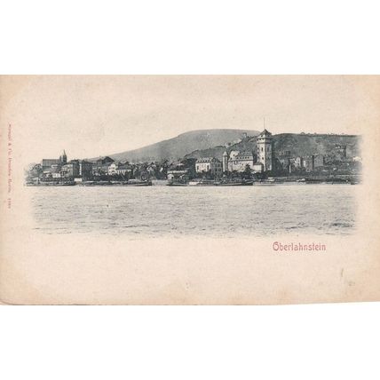 Oberlahstein Germany Old Postcard
