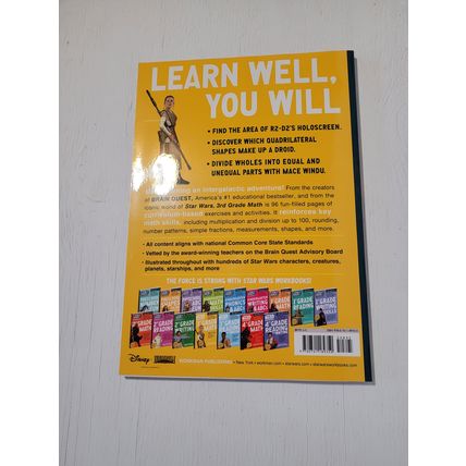 Math work book starwars grade three ages 8-9