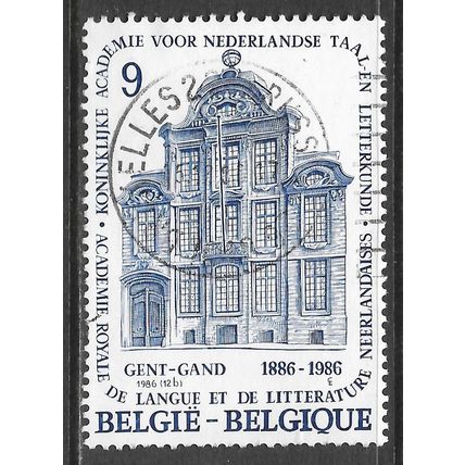 BELGIUM BELGIE BELGIQUE 1986 ROYAL ACADEMY LANGUAGE LITERATURE 100 YEARS USED
