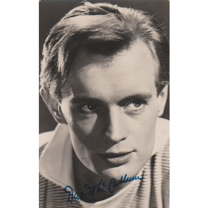 David McCallum autographed PC sized photo circa 1960 see below