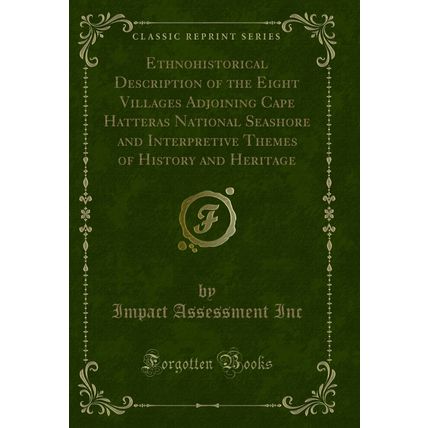 Ethnohistorical Description of the Eight Villages Adjoining Cape Hatteras