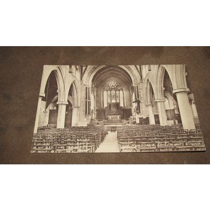 1910 fr Frith Postcard - Hunstanton Church interior - Norfolk