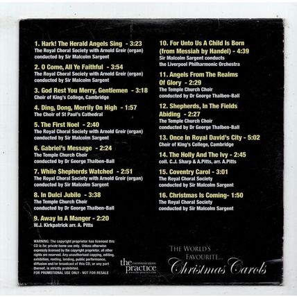 CD World's Favourite Christmas Carols Daily Mail