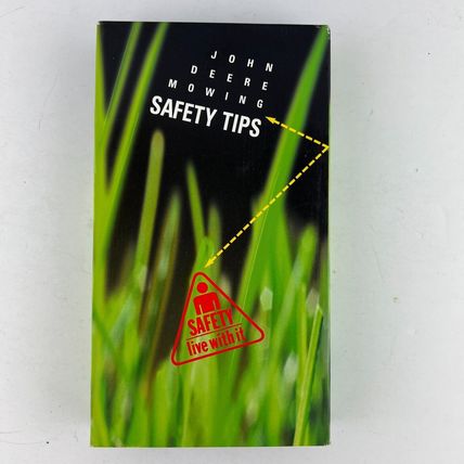 John Deere Mowing Safety & Preventive Maintenance Tips VHS Video Tape
