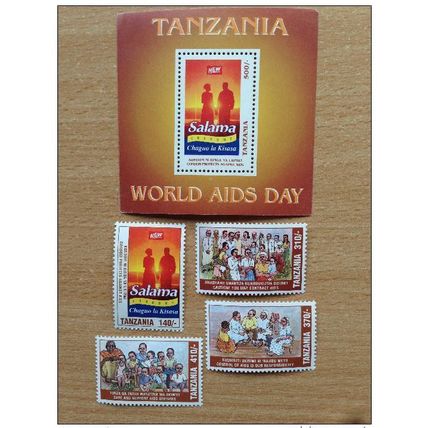 Tanzania 1995 Second 2nd Traité Afrique Kenya Ouganda 4 stamps 1 souvenir MNH**