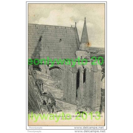 CATHEDRALE DE CHARTRES, LES COMBLES, EURE ET LOIRE, FRANCE, Postcard, c1920s