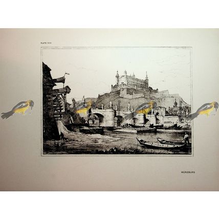 Wurzburg (1), Germany, Samuel Prout, Book Illustration (Print), 1915