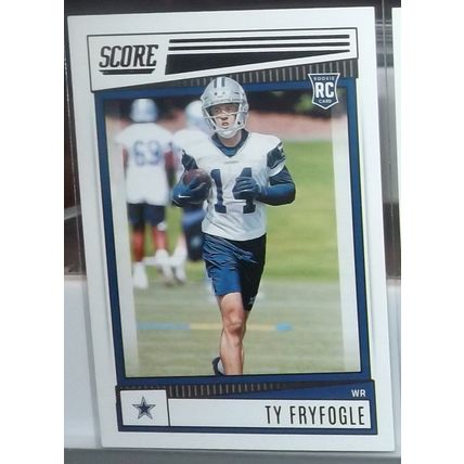 2022 Panini Score TY FRYFOGLE (Cowboys) Rookie Card #396