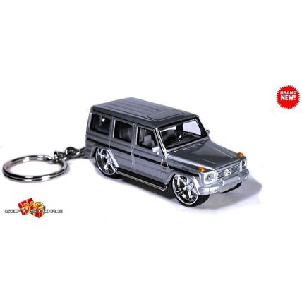 RARE KEYCHAIN SILVER MERCEDES G CLASS G WAGON CUSTOM Ltd. Ed. GREAT GIFT