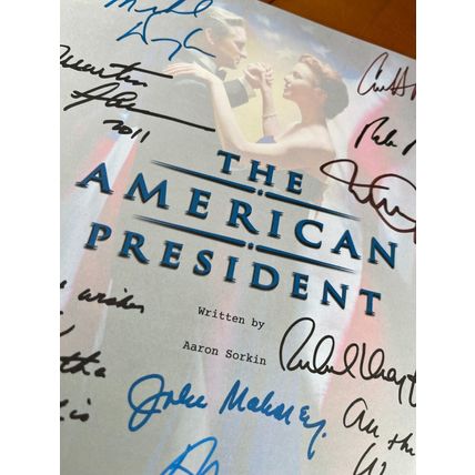 The American President Script Signed- Autograph Reprints- Michael Douglas