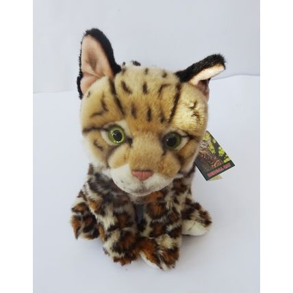 BENGAL CAT 12" hand made plush toy cat can be personalised & gift wrapped