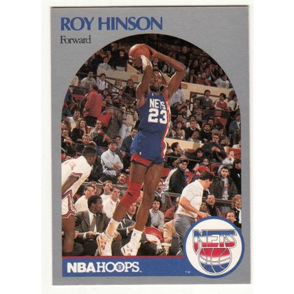 1990-91 Hoops Roy Hinson basketball card #198 - Nets