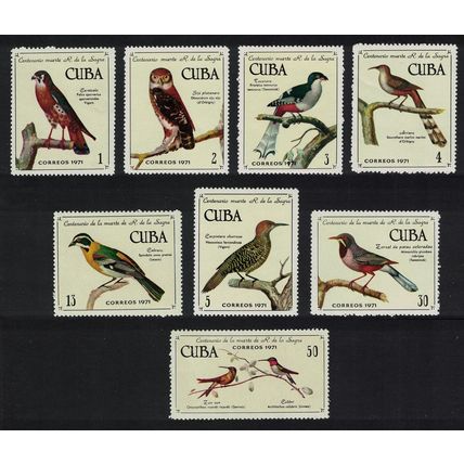 Caribic Kestrel Trogon Owl Tanager Birds 8v 1971 MNH SG#1890-1897
