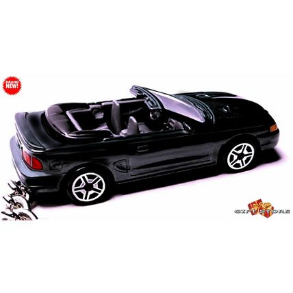 RARE KEYCHAIN BLACK 1994~98 FORD MUSTANG CONVERTIBLE ❤️GREAT GIFT❤️