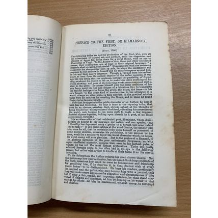 c1886 THE POETICAL WORKS OF ROBERT BURNS ANTIQUE HARDBACK BOOK (P3)