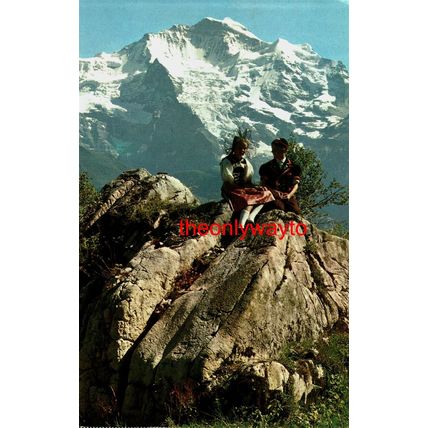 Trachtenparchen,Die Jungfrau, Switzerland, Gyder, Postcard