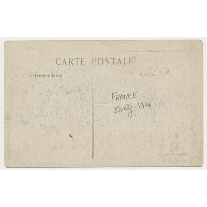 Flesselles (Somme) La Gare with Steam Train early 20th C. RPPC Pot-Gavois 16