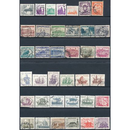 1200+ Stamp Selection - Poland - Used Hinged